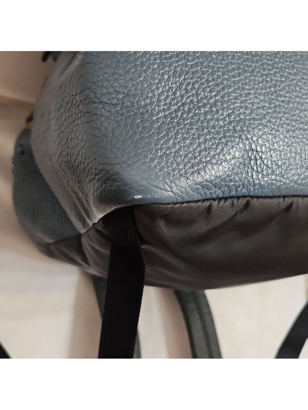 Coach Charlie Double Zipper Leather Backpack With Lacquer Rivets - Picture 12 of 16